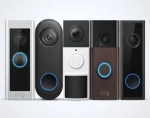 Vergelijking van de beste videodeurbellen van 2026 met vijf slimme deurbel camera’s naast elkaar
